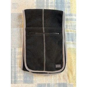 GAP Scarf Black Zipper Gray Accents One Size